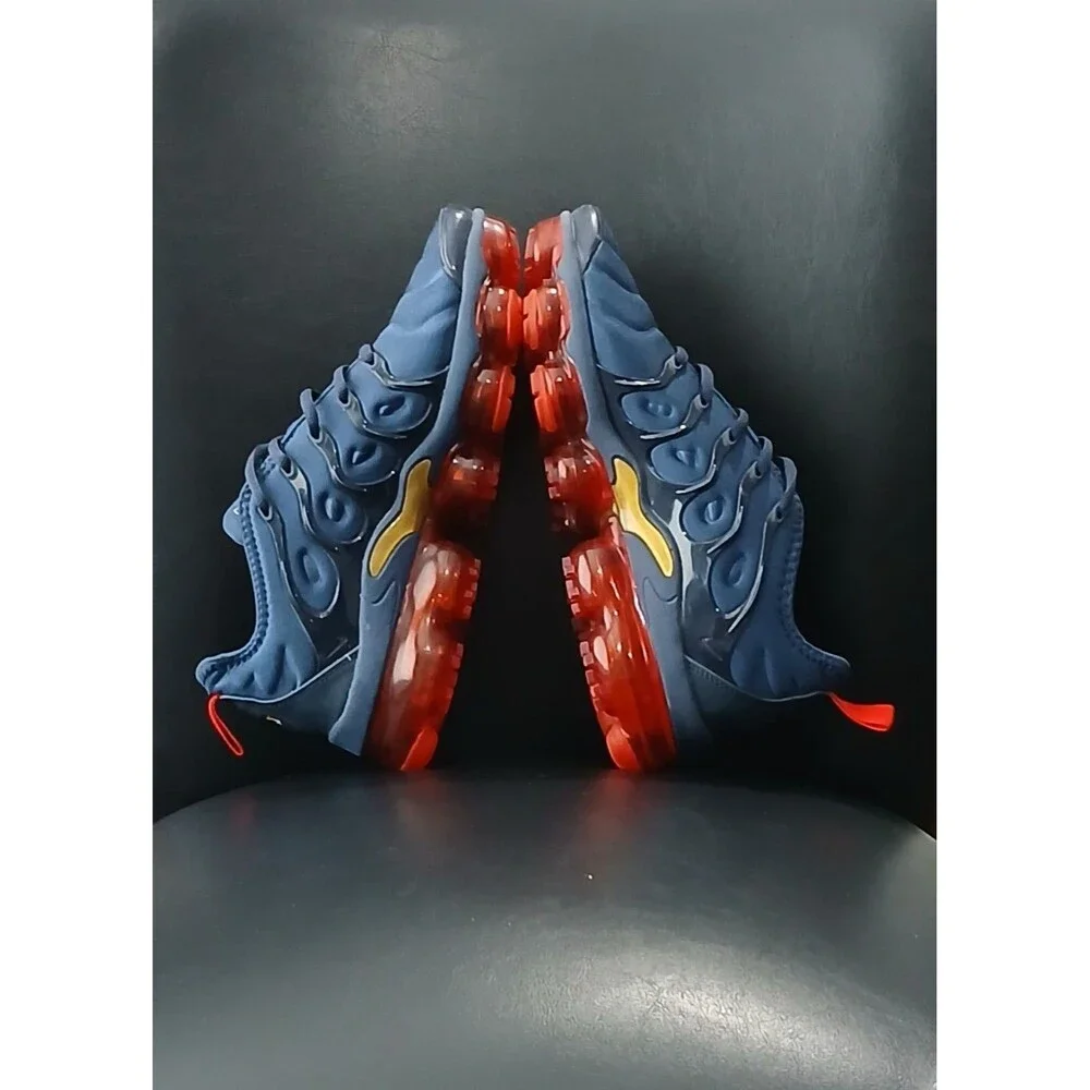 Nike Air VaporMax Plus Olympic Midnight Navy/Gold/Red. Men Size 7